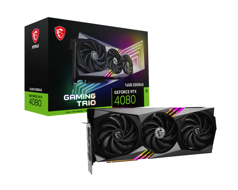 MSI GeForce RTX 4080 16GB GAMING TRIO